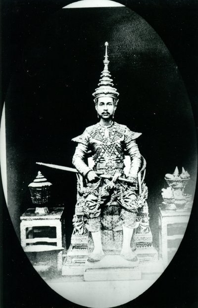 Rei Chulalongkorn, c.1880 (foto a p/b) de Unknown photographer