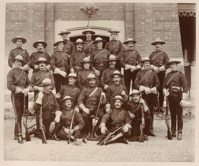 North West Mounted Police, Chelsea Barracks, Diamond Jubilee de Unknown photographer