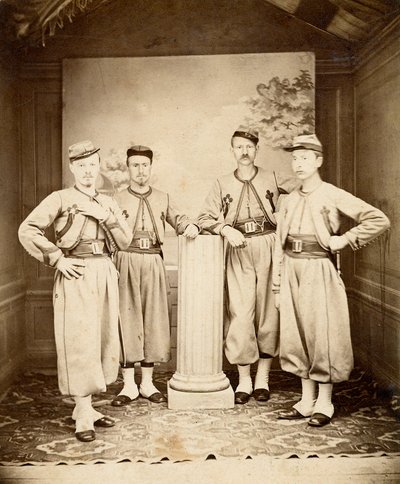 Papal Zouaves - Pontifical Zouaves - 1865 - de Unknown photographer