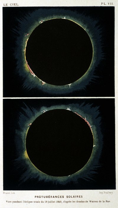Fotografia do eclipse total do Sol a partir de 18 de julho de Unknown photographer