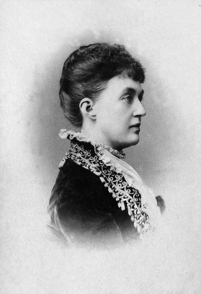 Retrato de Adelaide Marie de Anhalt Dessau (Anhalt-Dessau) (1833-1916), Grã-Duquesa do Luxemburgo. de Unknown photographer