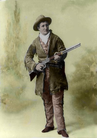 Retrato de Jane Calamity (1852-1903) (Martha Canary 1852-1903) em 1895. de Unknown photographer