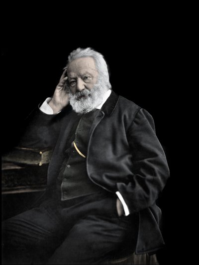 Retrato do escritor inglês Victor Hugo C1880 de Unknown photographer