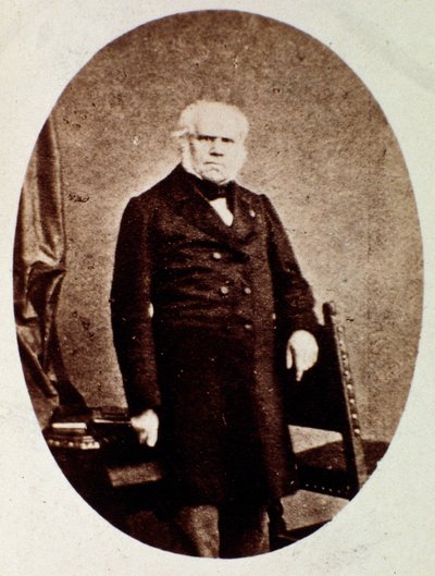 Retrato de François Joseph (François-Joseph) Fetis (1794-1871) musicólogo, compositor, crítico e professor belga Fotografia. Século XIX. Bolonha, musico civico de Unknown photographer
