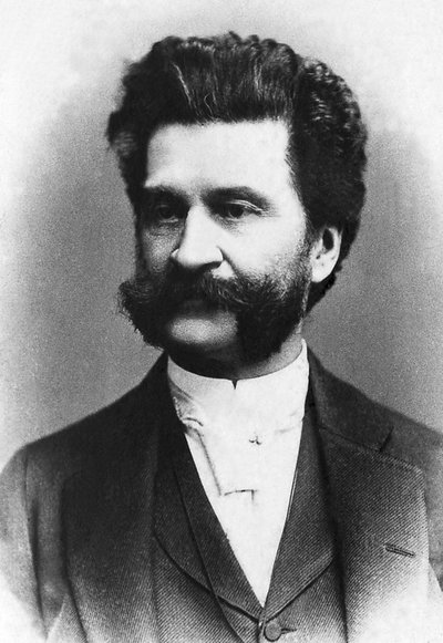 Retrato de Johann Strauss (1825-1899), compositor austríaco. de Unknown photographer
