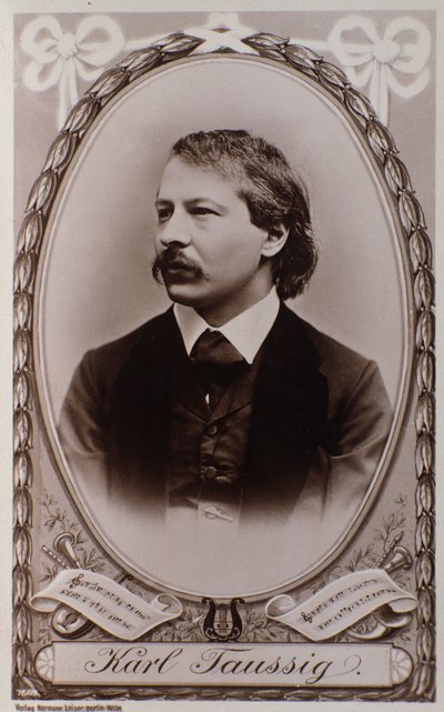 Retrato de Karl Taussig (gravura após foto) de Unknown photographer