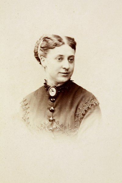 Retrato de Miss Dunlop, c.1860 (fotografia a preto e branco) de Unknown photographer