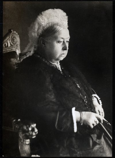 Retrato da Rainha Vitória (Victoria Iere) (1819-1901), Rainha do Reino Unido da Grã-Bretanha e Irlanda. Coleção FPL. de Unknown photographer