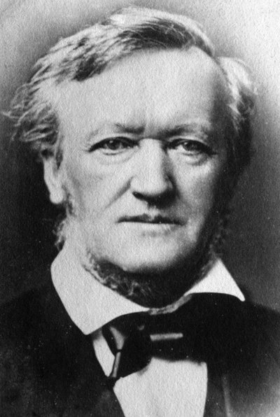 Retrato de Richard Wagner (foto a p/b) de Unknown photographer