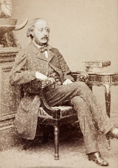 Retrato de Stephen Heller, c.1860 (fotografia a preto e branco) de Unknown photographer