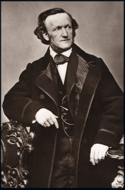 Retrato do compositor Richard Wagner (1813-1883) - Retrato de Richard Wagner (1813-1883), compositor alemão. de Unknown photographer