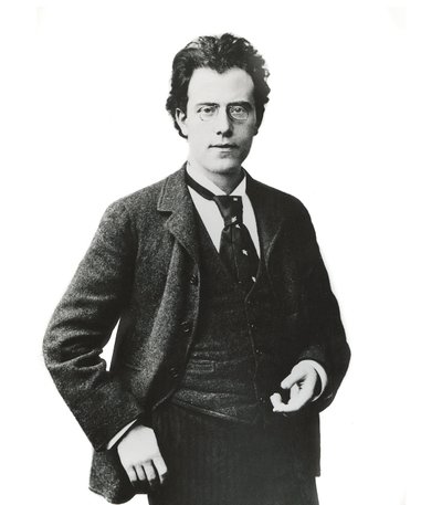 Retrato do compositor e maestro austríaco Gustav Mahler - de Unknown photographer
