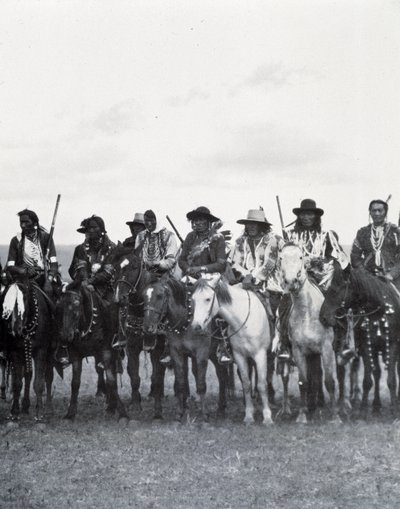 Índios das pradarias, Canadá, final do século XIX. de Unknown photographer