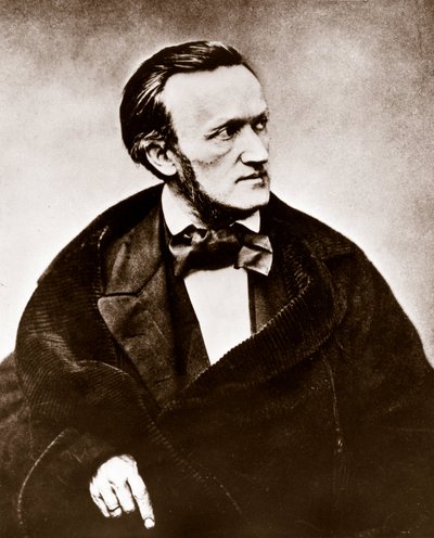 RICHARD WAGNER (1813-1883) Compositor alemão - Retrato fotográfico de Unknown photographer