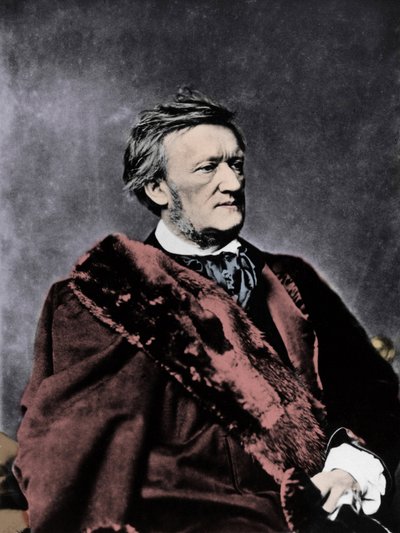 RICHARD WAGNER (1813-1883) Compositor alemão - Foto retrato de Unknown photographer
