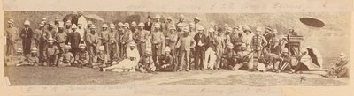 Os voluntários do East Indian Railway Rifle no seu campo de exercícios de Unknown photographer
