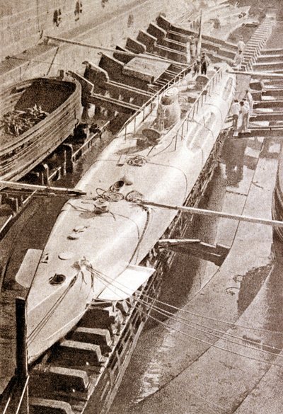 O Narval, primeiro submarino francês de Unknown photographer