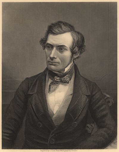 Thomas Graham (1805-1869) químico escocês que lançou as bases da físico-química, c.1860 (gravura) de Unknown photographer