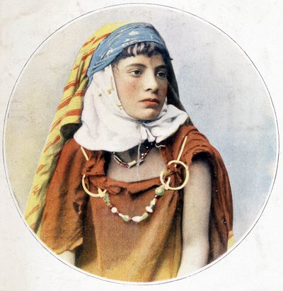 Mulher tunisina. 1898. de Unknown photographer