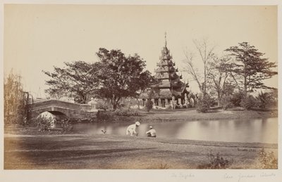Vista de Eden Gardens, Calcutá de Unknown photographer