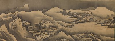 Paisagem, século XVII. de Unkoku Toban