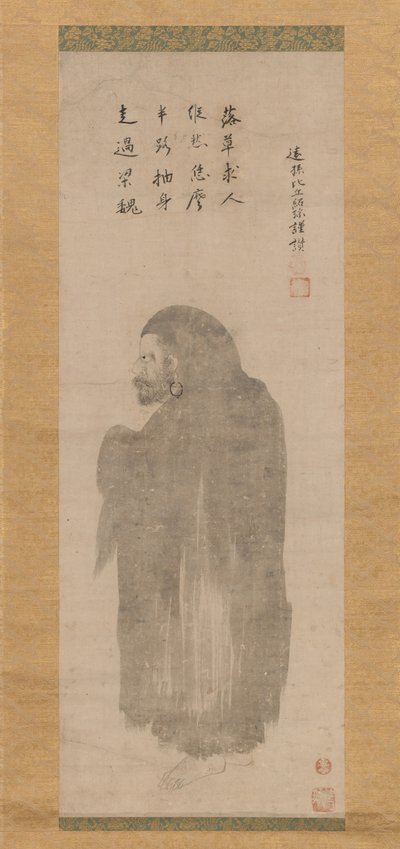Bodhidharma, final do século XVI e início do século XVII. de Unkoku Tōgan