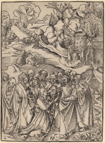Cristo e os Apóstolos e as Santas Mulheres. de Urs Graf