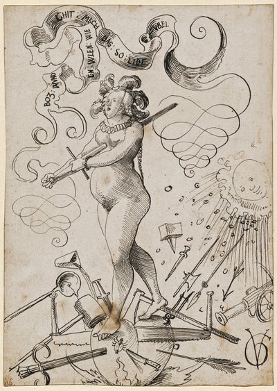 Os tormentos do amor, c. 1516 de Urs Graf