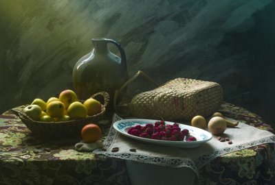 Natureza morta rústica com frutas de UstinaGreen