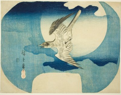Um cuco contra a lua de Utagawa Hiroshige