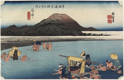 Rio Abe, Fuchu_, c. 1833 de Utagawa Hiroshige