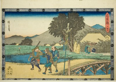 Ato 6 (Rokudanme), da série "The Revenge of the Loyal Retainers (Chushingura)" de Utagawa Hiroshige