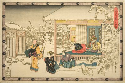Ato 9 (Kyudanme), da série "A Vingança dos Retentores Leais (Chushingura)" de Utagawa Hiroshige