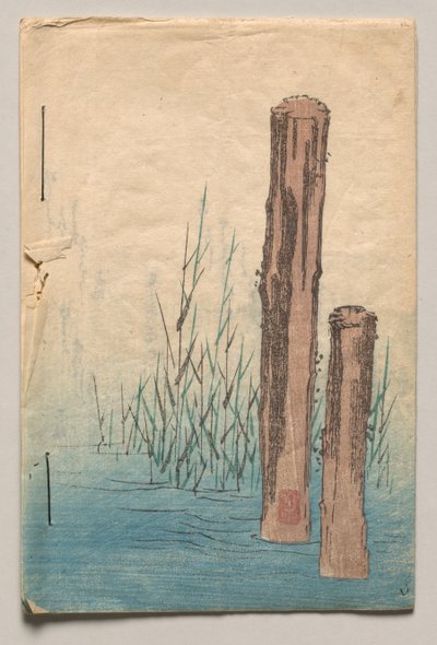 Contracapa de «Versos para o Inverno e a Primavera» de Utagawa Hiroshige