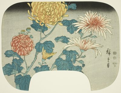 Crisântemos de Utagawa Hiroshige