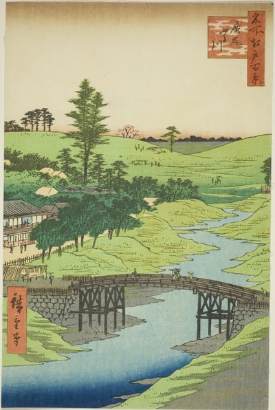 Rive Furukawa, Hiroo (Hiroo Furukawa), da série ``Ridge dre d fa net s view ws of Edo (One Hundred Famous Views of Edo)