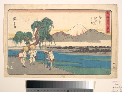 Estação de Kanbara de Utagawa Hiroshige