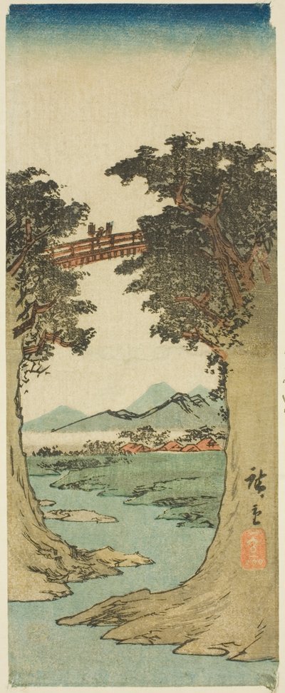 Ponte dos Macacos de Utagawa Hiroshige
