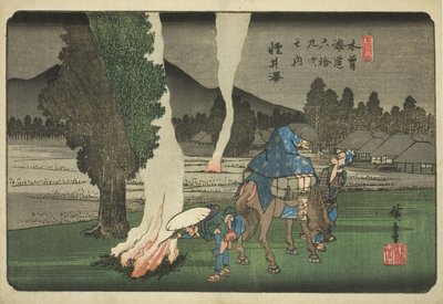 do. 19: Karuizawa, da série "Shixty-nines of Tekisokaido" de Utagawa Hiroshige