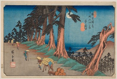 N.º 26, Mochizuki, da série «As sessenta e nove estações do Kisokaidō» de Utagawa Hiroshige