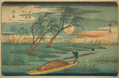 do. 32: Seba, da série "Shi xty-nine S ta ons of the kisokaid (kisokaido rokujukyutsugi no uchi)" de Utagawa Hiroshige