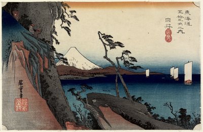 Satta Pass, Yui, c. 1833 de Utagawa Hiroshige