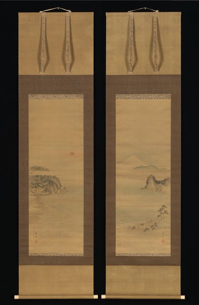 Shichirigahama und Enoshima de Utagawa Hiroshige