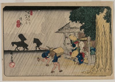 Suhara, da série Sixty-Nine Stations of the Kisokaido de Utagawa Hiroshige