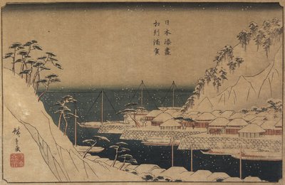 Porto de Uraga, c. 1840-1843 de Utagawa Hiroshige