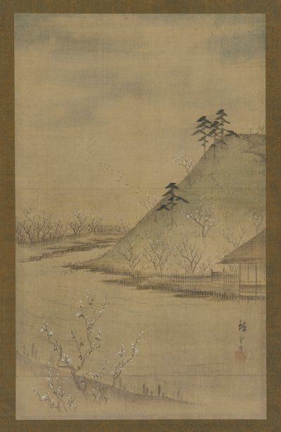 Paisagem primaveril, meados do século XIX. de Utagawa Hiroshige II