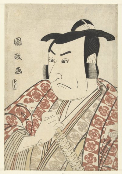 Retrato busto de Ichikawa Omezo de Utagawa Kunimasa