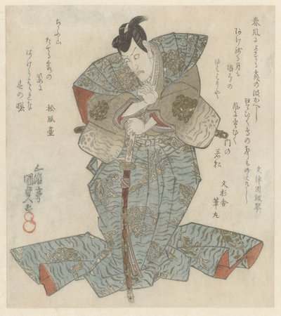 Senhor Permanente em Azul Sobre-Kimono de Utagawa Kunisada (I)