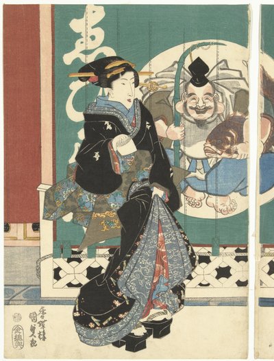 Mulheres na loja Ebisuya de Utagawa Kunisada (I)