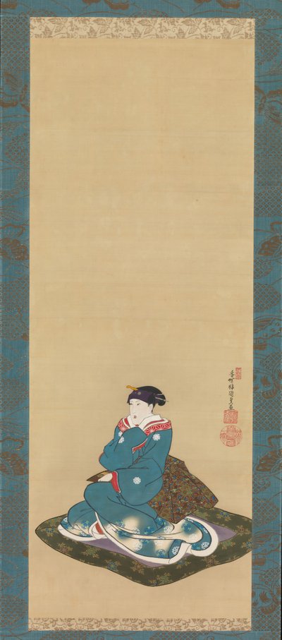 Retrato Memorial de EB Hansier V, 1836. de Utagawa Kunisada